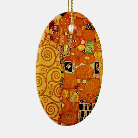 Levensboom van Gustav Klimt Nouveau Keramisch Ornament (Rechts)