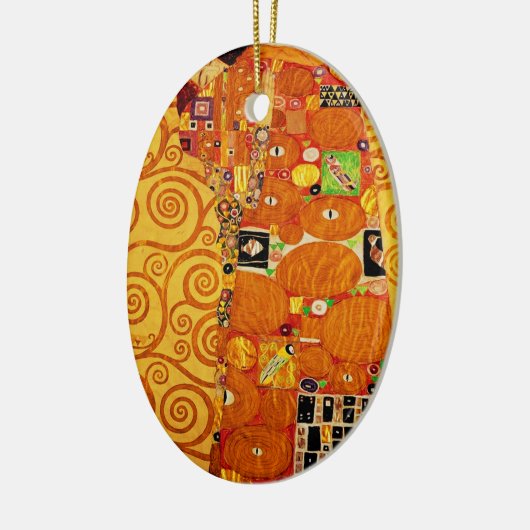 Levensboom van Gustav Klimt Nouveau Keramisch Ornament (Links)