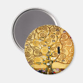 Levensboom van Gustav Klimt Nouveau Magneet (Voorkant / Achterkant)