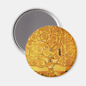 Levensboom van Gustav Klimt Nouveau Magneet (Voorkant / Achterkant)