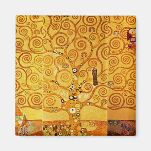 Levensboom van Gustav Klimt Nouveau Magneet