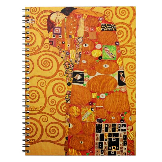 Levensboom van Gustav Klimt Nouveau Notitieboek (Voorkant)