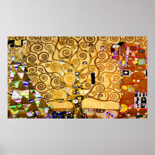 Levensboom van Gustav Klimt Nouveau Poster