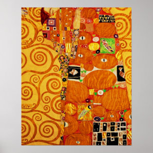Levensboom van Gustav Klimt Nouveau Poster