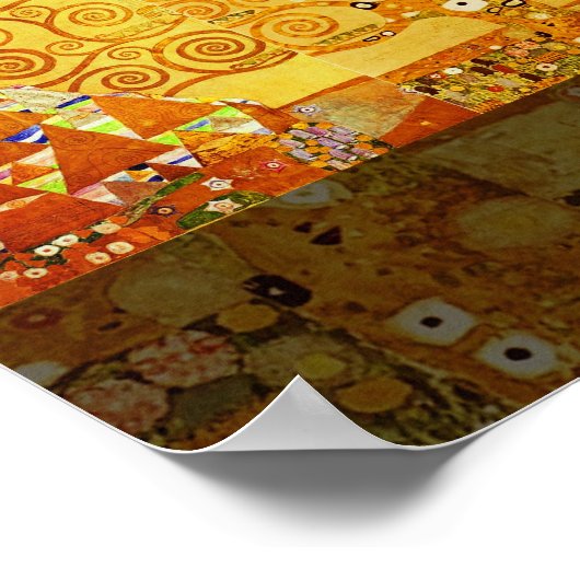 Levensboom van Gustav Klimt Nouveau Poster (Hoek)