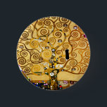 Levensboom van Gustav Klimt Nouveau Ronde Button 5,7 Cm<br><div class="desc">De boom of Life (1909) is een prachtig schilderij van de Weense Secessionistische schilder Gustav Klimt. Zijn kunst staat bekend om het schilderen met puur goud en is levendig en leuk. De takken van de Boom van het Leven krullen naar de hemel.</div>