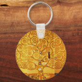 Levensboom van Gustav Klimt Nouveau Sleutelhanger (Voorkant)