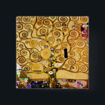 Levensboom van Gustav Klimt Nouveau Vierkante Button 5,1 Cm<br><div class="desc">De boom of Life (1909) is een prachtig schilderij van de Weense Secessionistische schilder Gustav Klimt. Zijn kunst staat bekend om het schilderen met puur goud en is levendig en leuk. De takken van de Boom van het Leven krullen naar de hemel.</div>