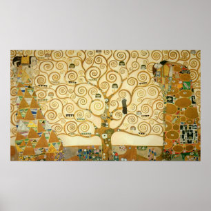 Levensboom van Gustav Klimt Poster
