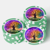 Levensboom van het bos poker chips (Opstapeling)