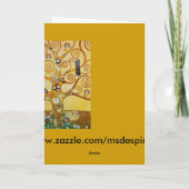 Levensboom van Klimt Kaart (Achterkant)