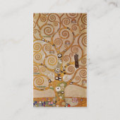 Levensboom van Klimt, stijlvol Art Nouveau-symbool Visitekaartje (Achterkant)