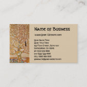 Levensboom van Klimt, stijlvol Art Nouveau-symbool Visitekaartje (Voorkant)