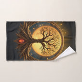 Levensboom – Verlicht door de Maan Bad Handdoek (Handdoek)