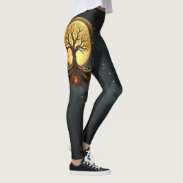 Levensboom – Verlicht door de Maan Leggings