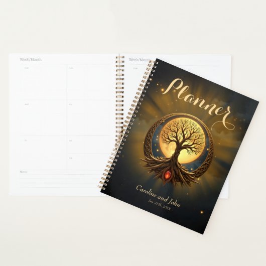 Levensboom – Verlicht door de Maan Planner (Display)