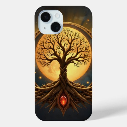 Levensboom – Verlicht door het Maanlicht Case-Mate iPhone Case (Achterkant)