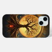 Levensboom – Verlicht door het Maanlicht Case-Mate iPhone Case (Achterkant (horizontaal))