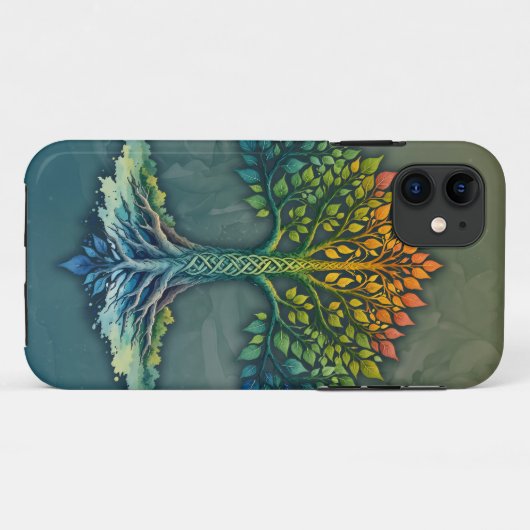 Levensboom Verschuivende Dageraad Case-Mate iPhone Case (Achterkant (horizontaal))