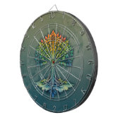Levensboom Verschuivende Dageraad  Dartbord (Voorkant Rechts)
