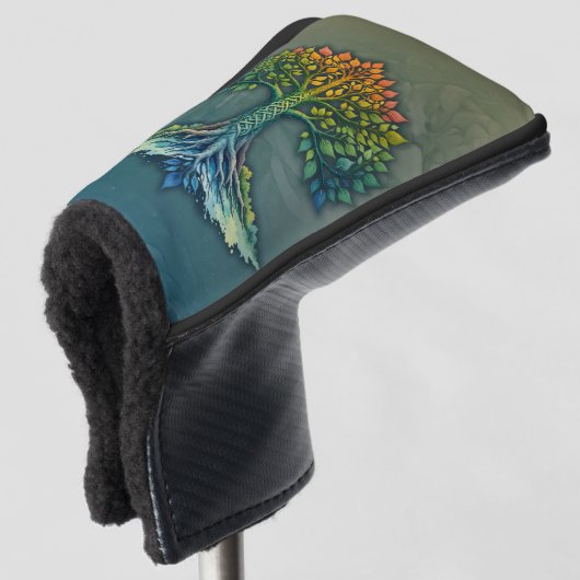 Levensboom Verschuivende Dageraad  Golfheadcover (3/4 voorkant)