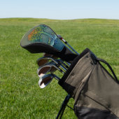 Levensboom Verschuivende Dageraad Golfheadcover (Insitu)