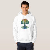 Levensboom Verschuivende Dageraad Hoodie (Voorkant volledig)