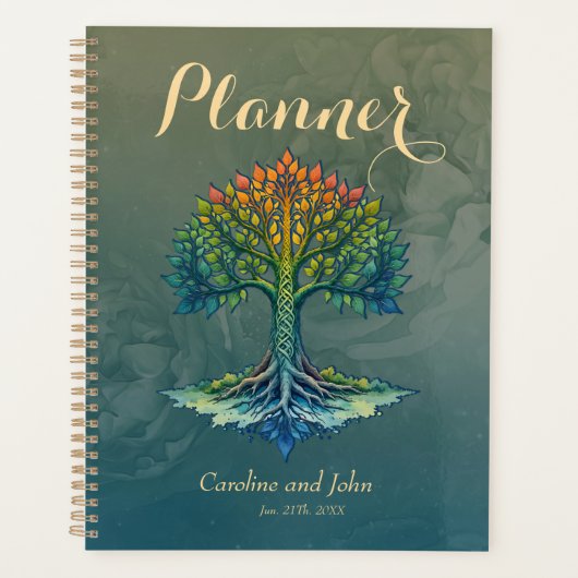 Levensboom Verschuivende Dageraad Planner (Voorkant)