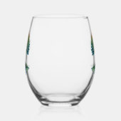 Levensboom Verschuivende Dageraad Wijnglas Zonder Voet (Rechts)