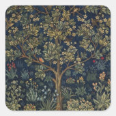 Levensboom Vierkante Sticker (Voorkant)