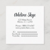 Levensboom Vierkante Visitekaartje (Achterkant)