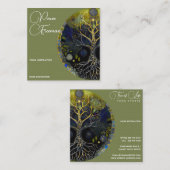 Levensboom Vierkante Visitekaartje (Voorkant / Achterkant)