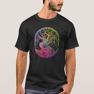 Levensboom Viking Midgard Thor Walhalla Nordic w T-shirt