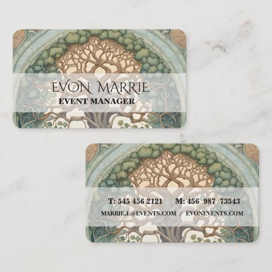 Levensboom Visitekaartje (Voorkant / Achterkant)