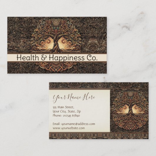 Levensboom Visitekaartje (Voorkant / Achterkant)