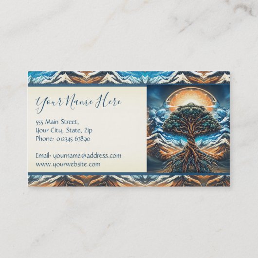 Levensboom Visitekaartje (Achterkant)