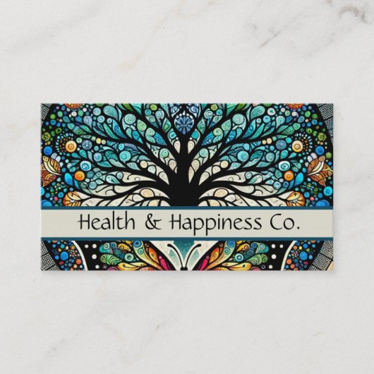 Levensboom Vlinders Visitekaartje (Voorkant)