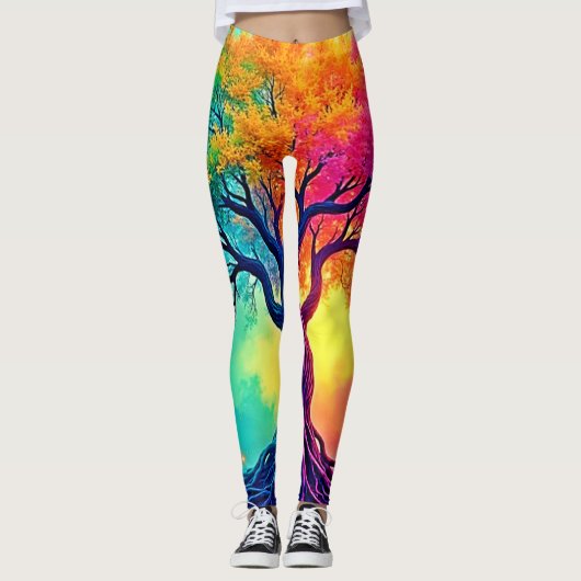 Levensboom Vol Levendigheid: Wortels van Hoop Leggings (Voorkant)