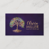 Levensboom - Vrouw Silhouet Visitekaartje (Voorkant)