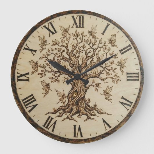 Levensboom Wandklok (Voorkant)