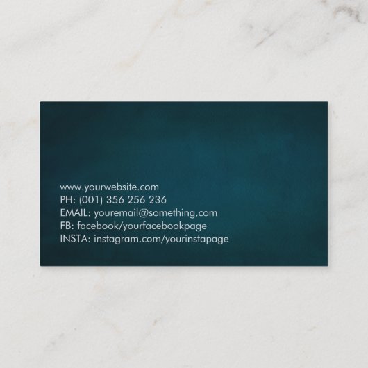 Levensboom - Waterverf Visitekaartje (Achterkant)