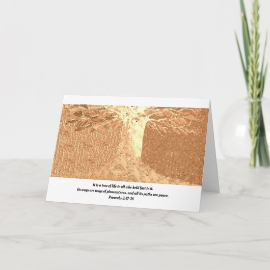 Levensboom-Wenskaart Kaart (Voorkant)