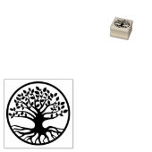 Levensboom, Wereldboom Rubberstempel (Gestempeld)
