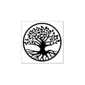 Levensboom, Wereldboom Rubberstempel (Afrduk)