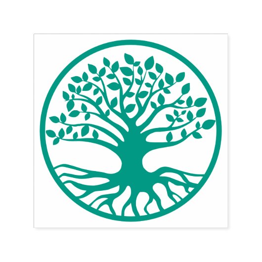 Levensboom, Wereldboom Zelfinktende Stempel (Design)