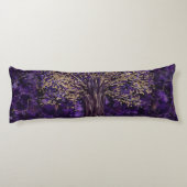 Levensboom - Yggdrasil Amethyst en Gold Lichaamskussen (Achterkant)