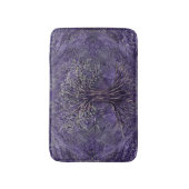Levensboom - Yggdrasil Amethyst en zilver Badmat (Voorkant Verticaal)