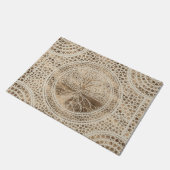 Levensboom - Yggdrasil - Dot Art Pastel Gold Deurmat (Schuin)