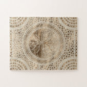 Levensboom - Yggdrasil - Dot Art Pastel Gold Legpuzzel (Horizontaal)