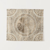 Levensboom - Yggdrasil - Dot Art Pastel Gold Wandkleed (Voorkant (horizontaal))